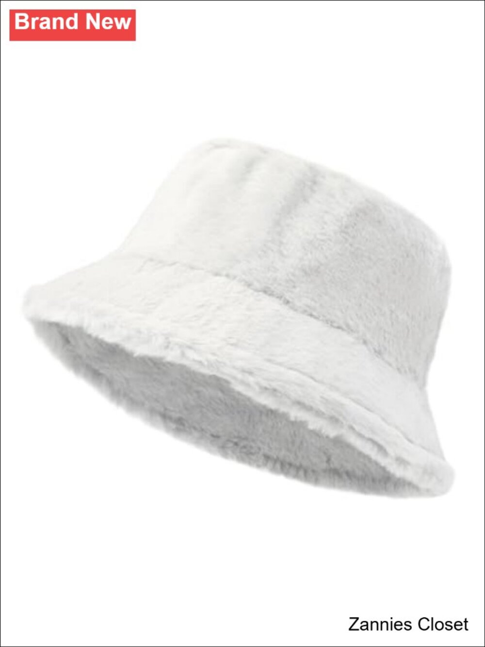 🤠 Soft Faux Fur Plush Bucket Hat Thick Warm Winter Fisherman Cap for Women